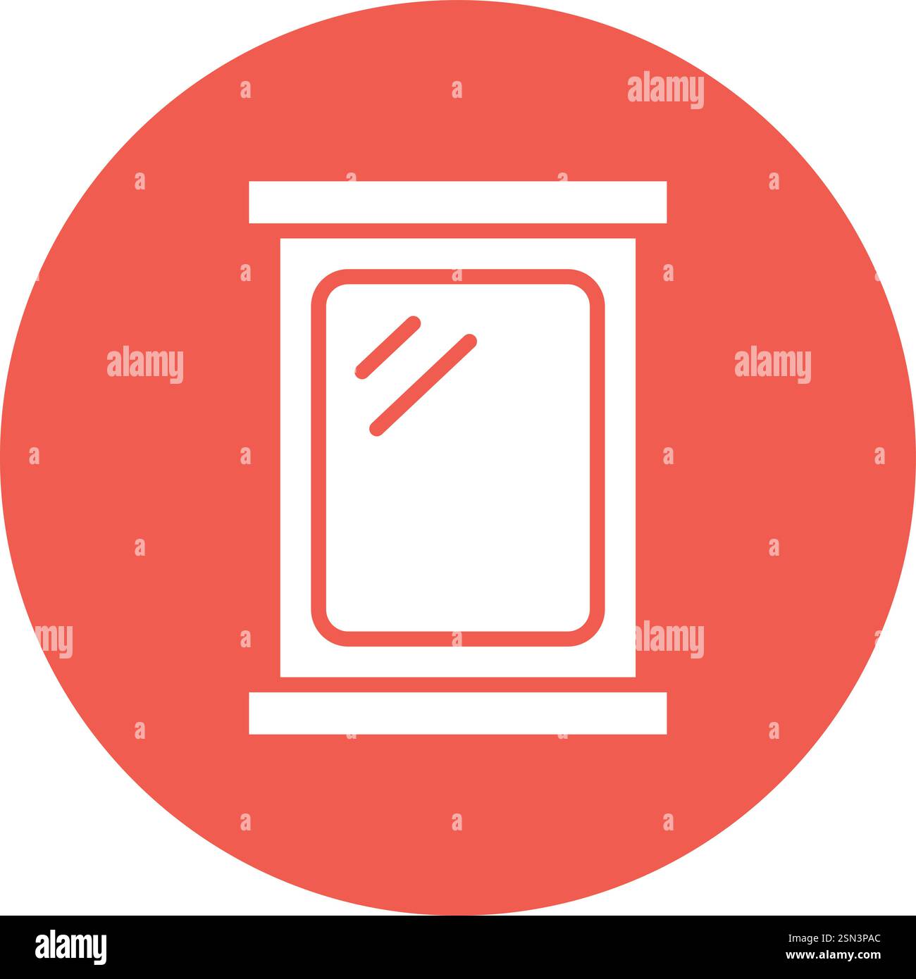 Mirror Vector Icon Design Illustration Stock Vector
