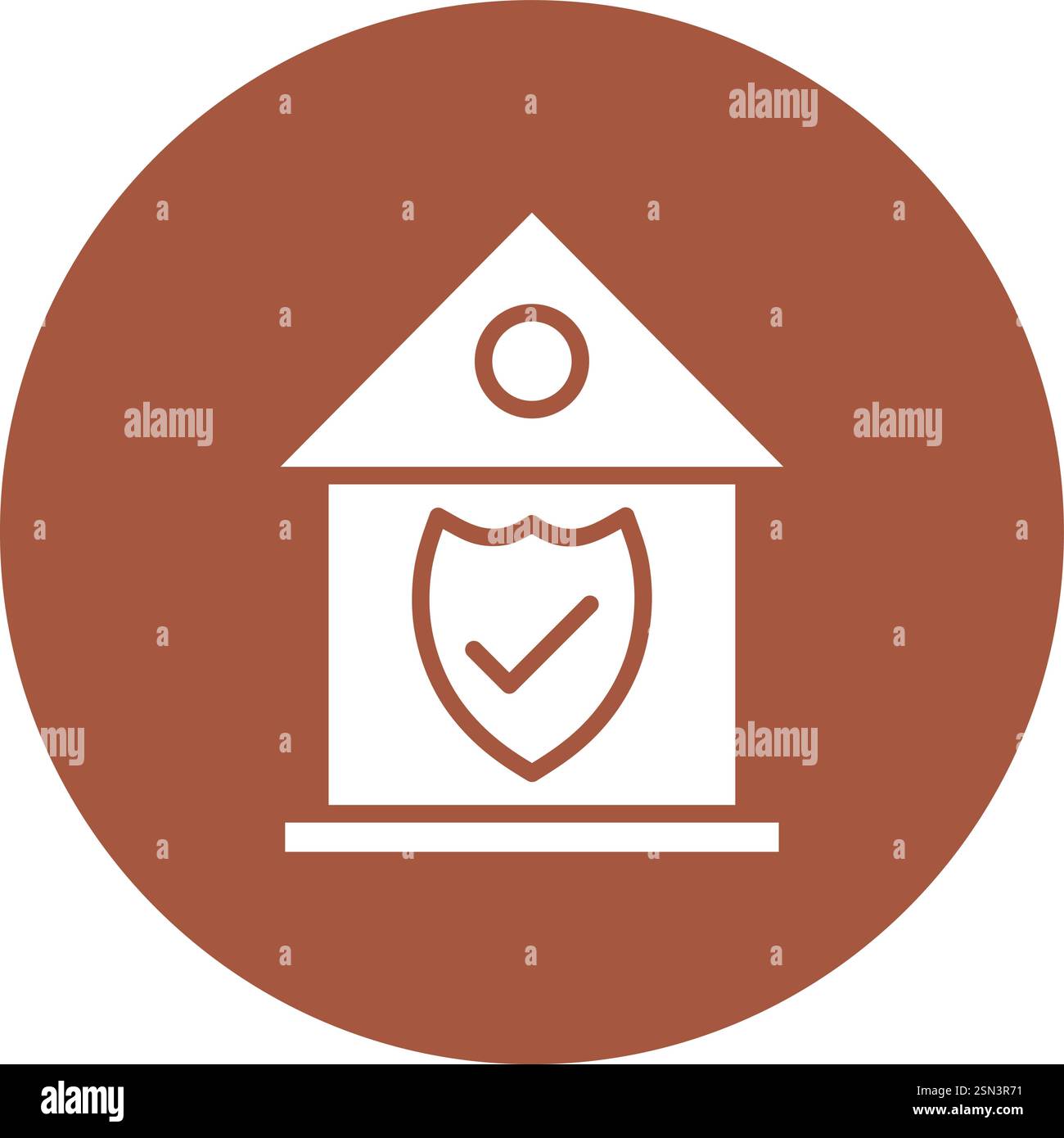 Home insurance Vector Icon Design Illustration Stock Vector