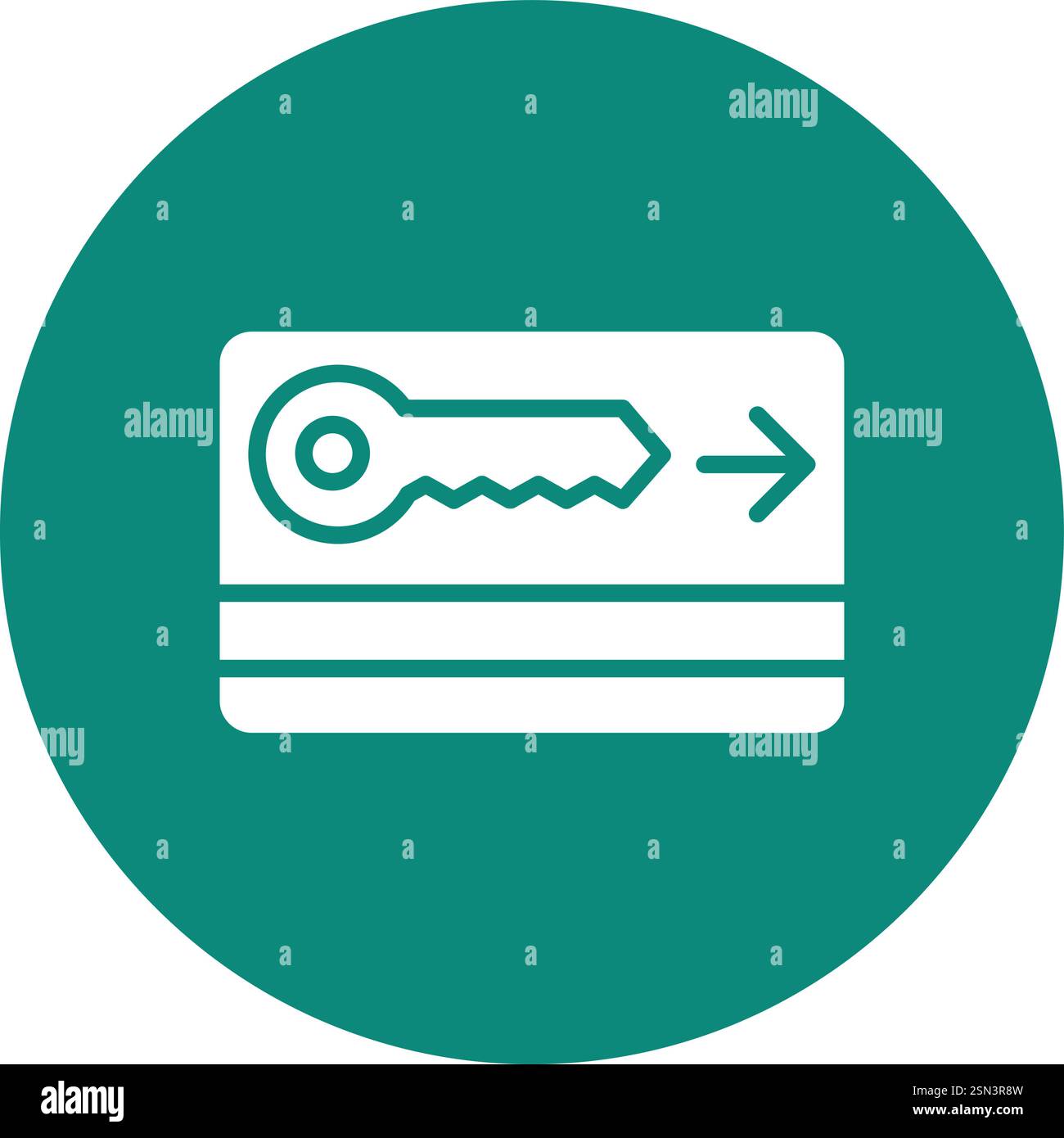 Key card Vector Icon Design Illustration Stock Vector