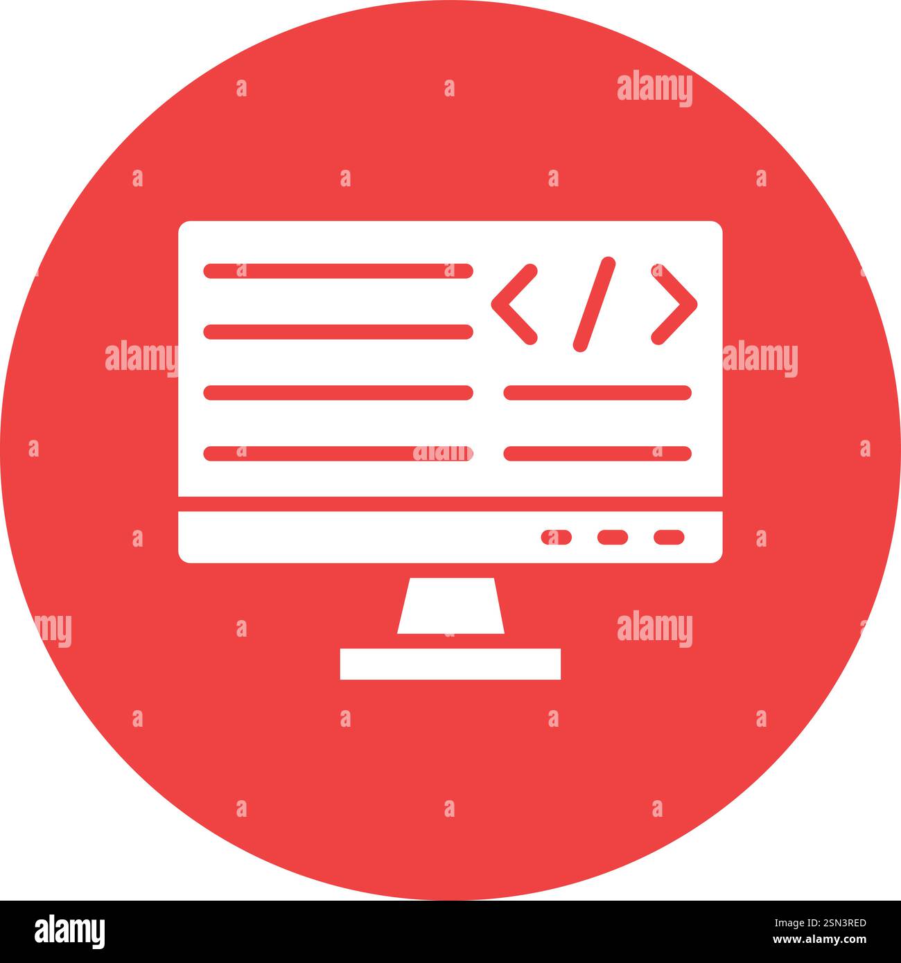 Programing Vector Icon Design Illustration Stock Vector