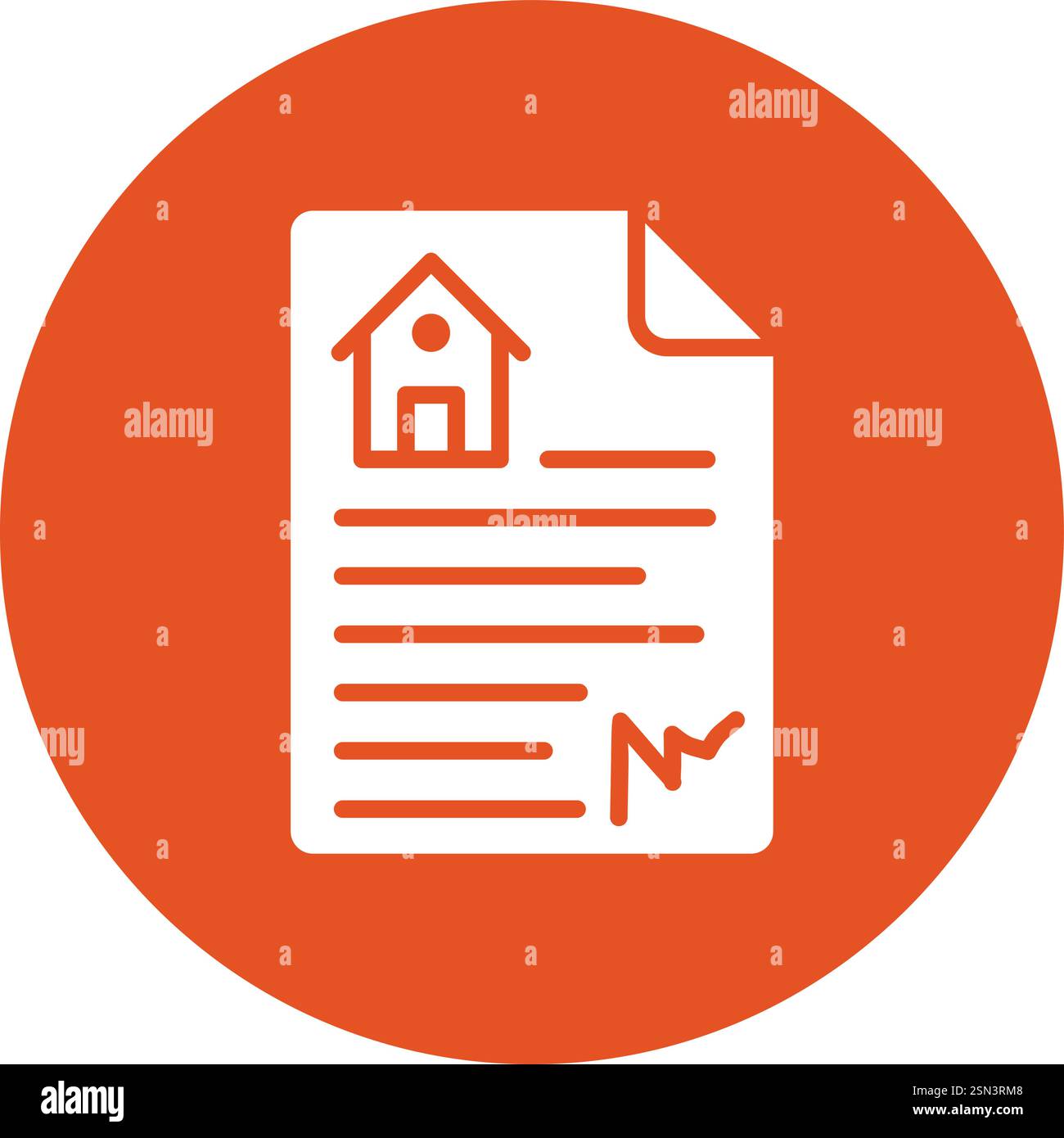 House document Vector Icon Design Illustration Stock Vector