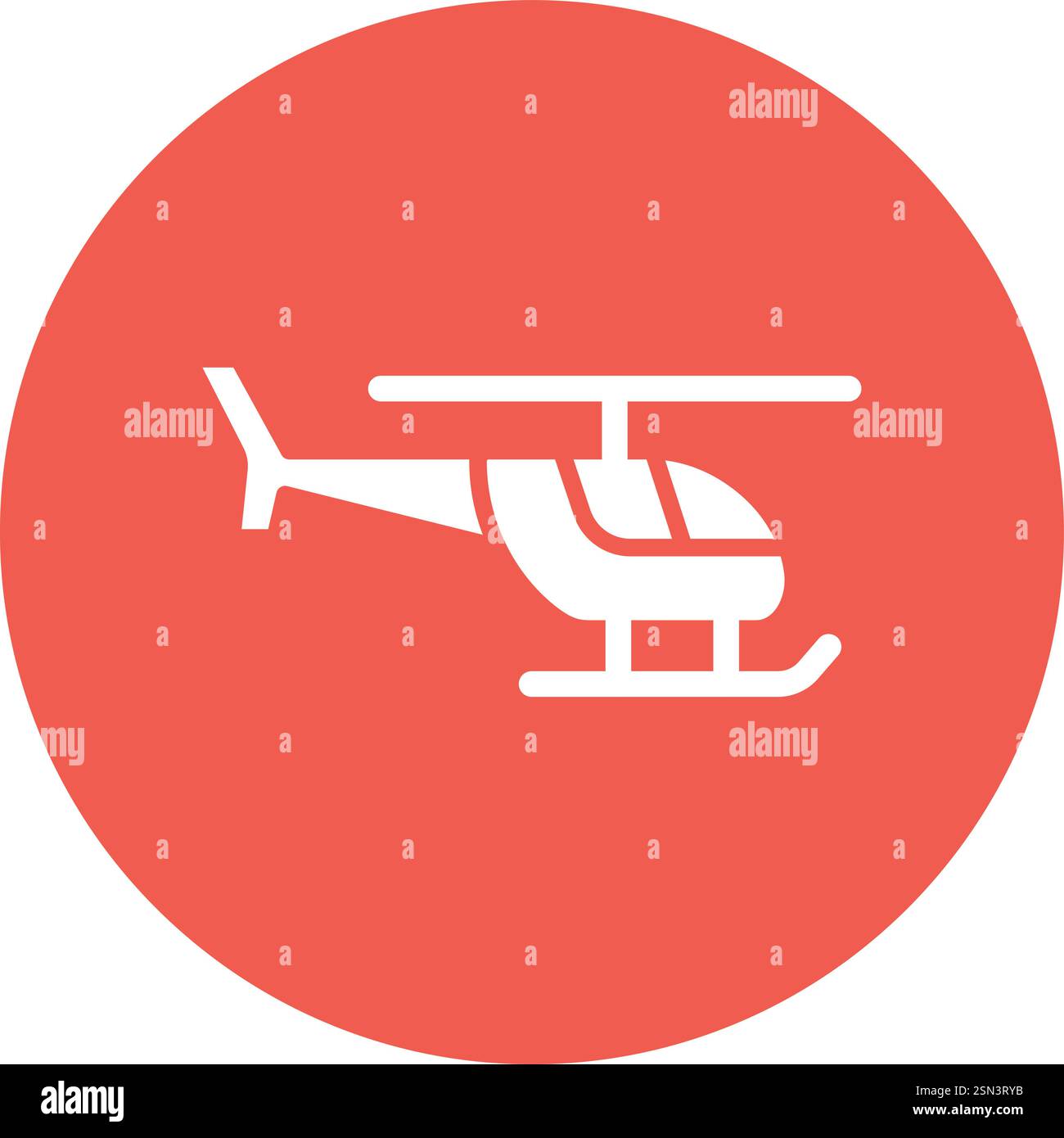 Helicopter Vector Icon Design Illustration Stock Vector