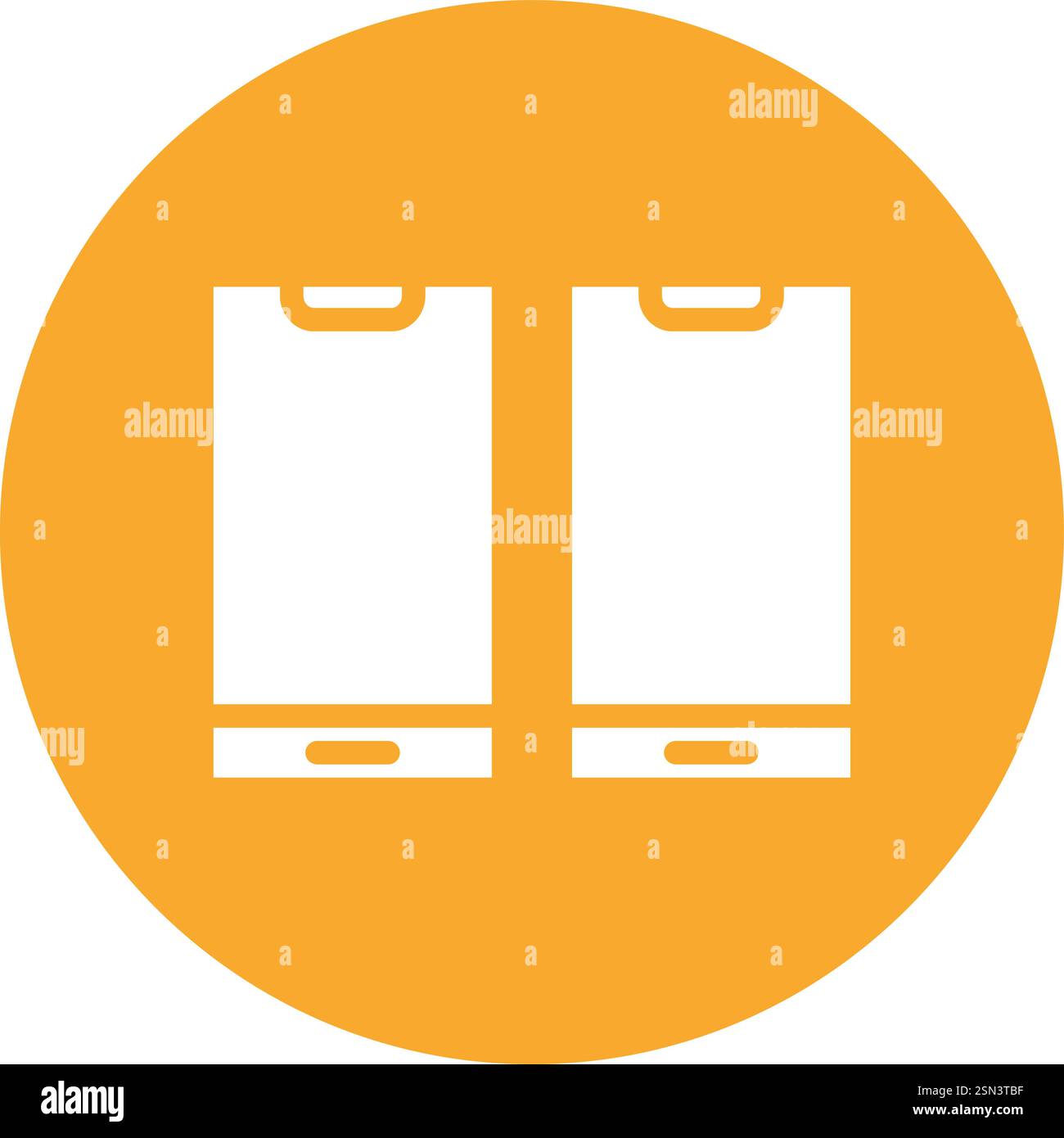 Mobile phones Vector Icon Design Illustration Stock Vector