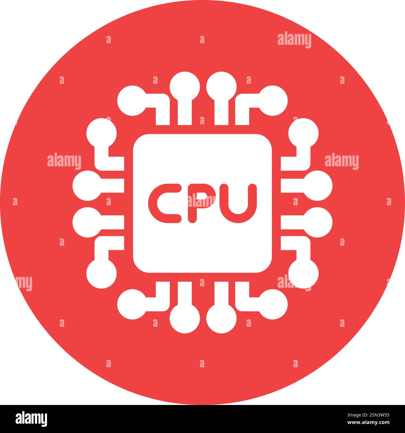 Processors Vector Icon Design Illustration Stock Vector