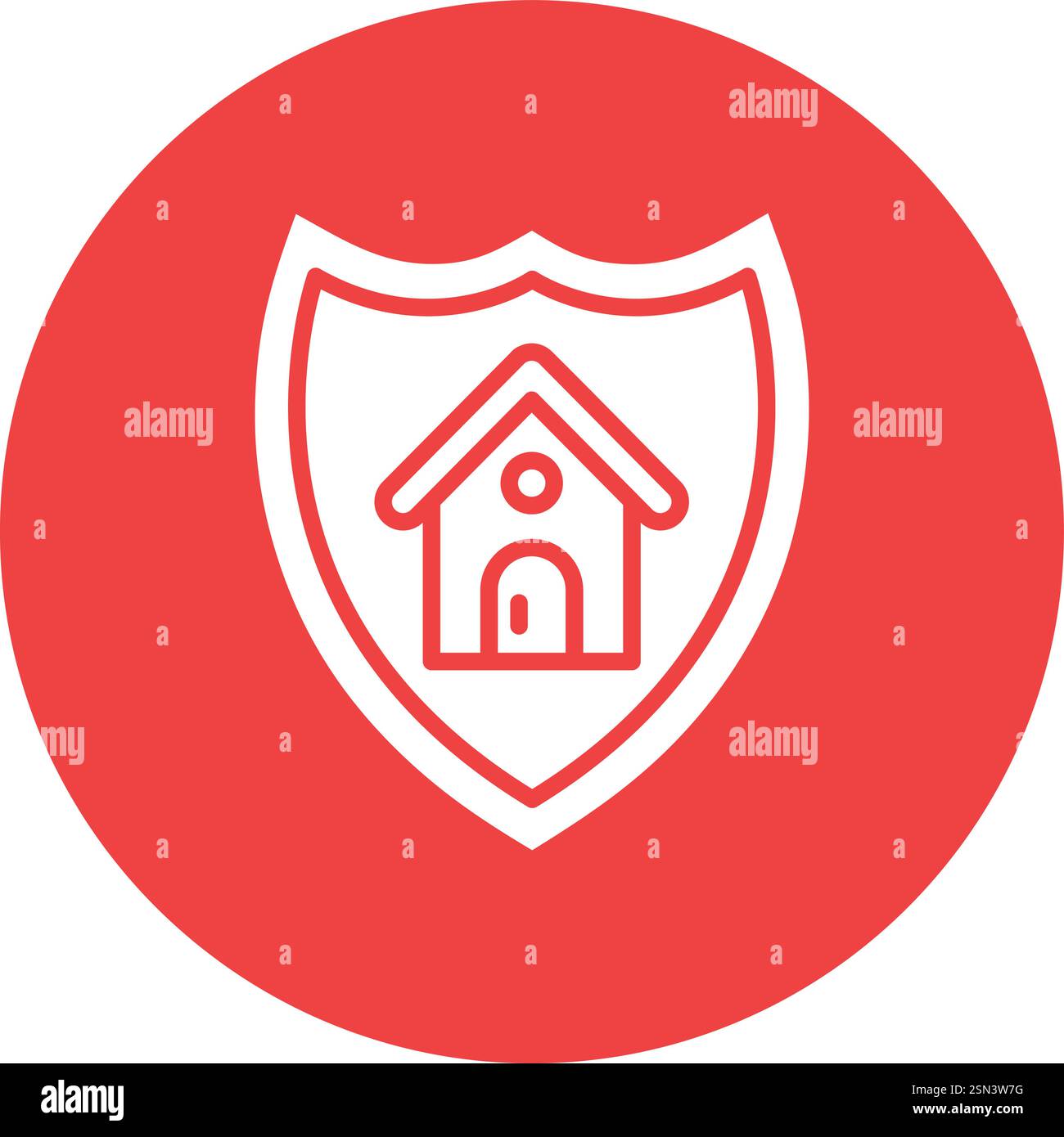 House protection Vector Icon Design Illustration Stock Vector
