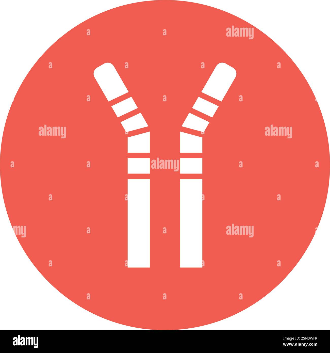 Straws Vector Icon Design Illustration Stock Vector