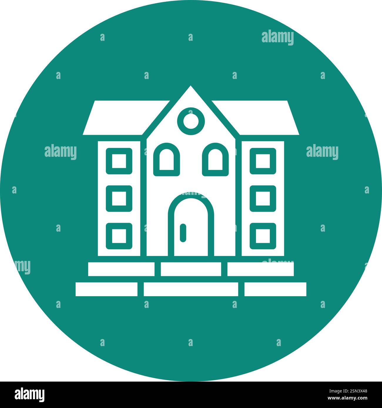 Mansion Vector Icon Design Illustration Stock Vector
