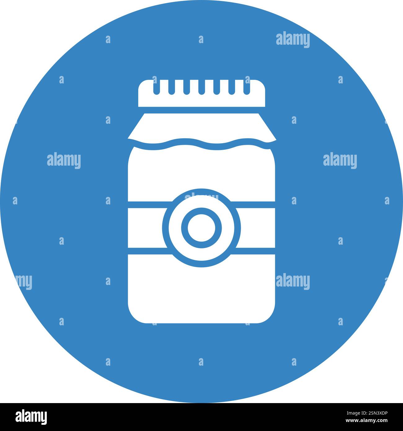 Plastic jar Vector Icon Design Illustration Stock Vector