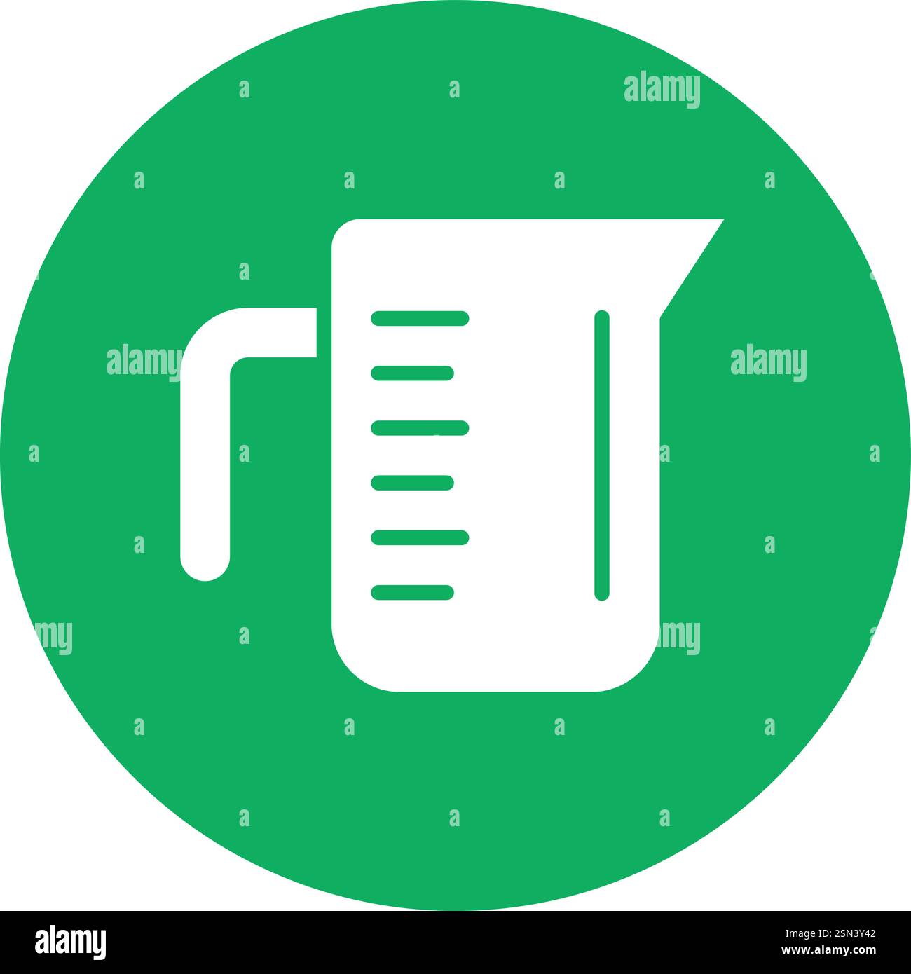 Measuring cup Vector Icon Design Illustration Stock Vector