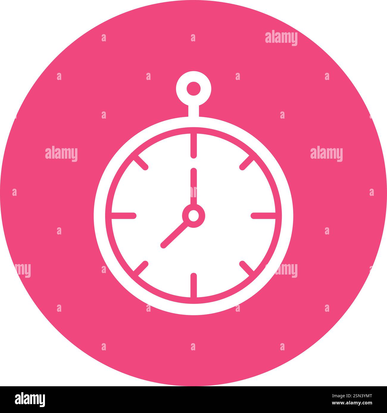 Clock Vector Icon Design Illustration Stock Vector