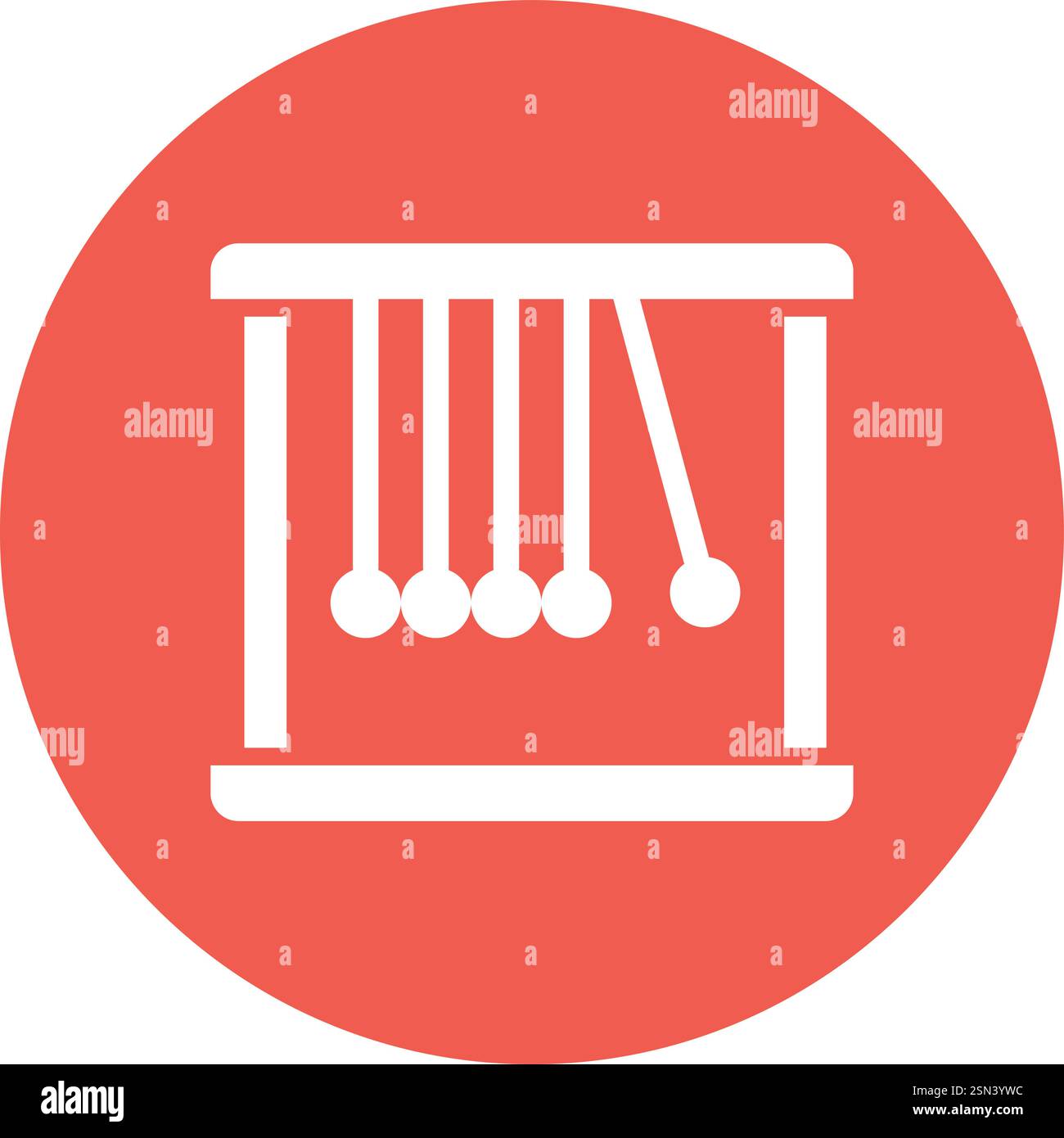 Pendulum Vector Icon Design Illustration Stock Vector