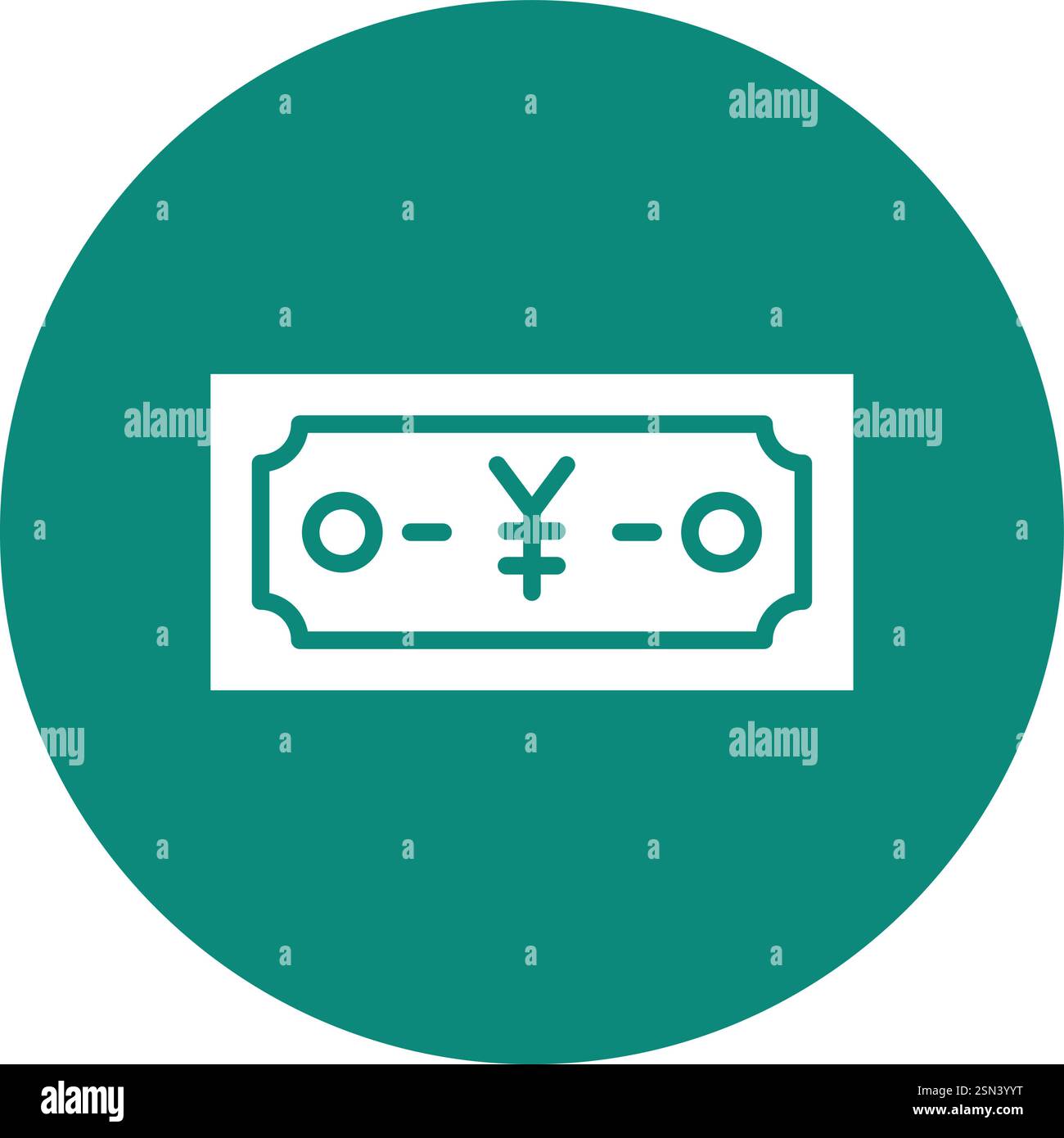 Yen Vector Icon Design Illustration Stock Vector