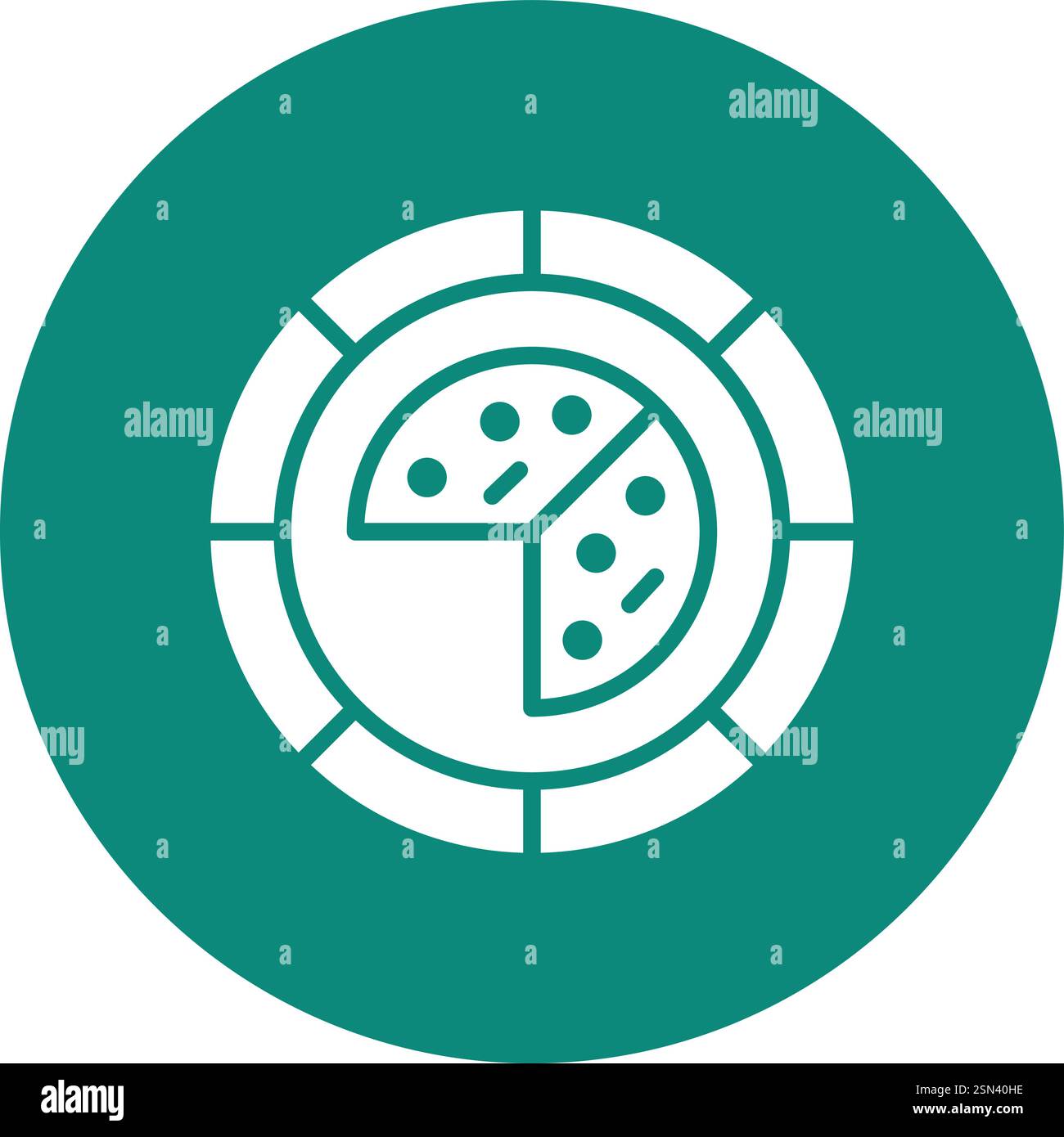 Disposable plate Vector Icon Design Illustration Stock Vector