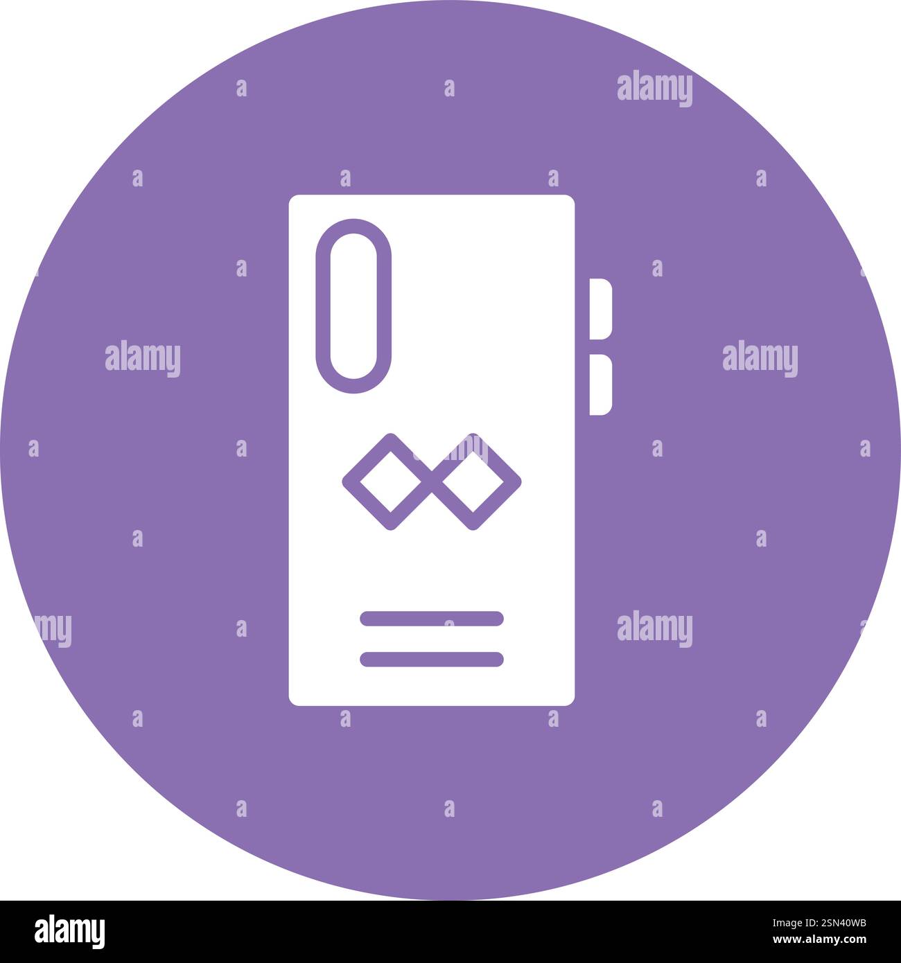 Mobile case Vector Icon Design Illustration Stock Vector
