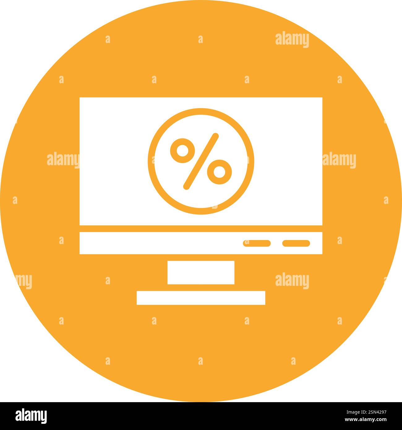 Percent symbol flat design illustration hi-res stock photography and ...