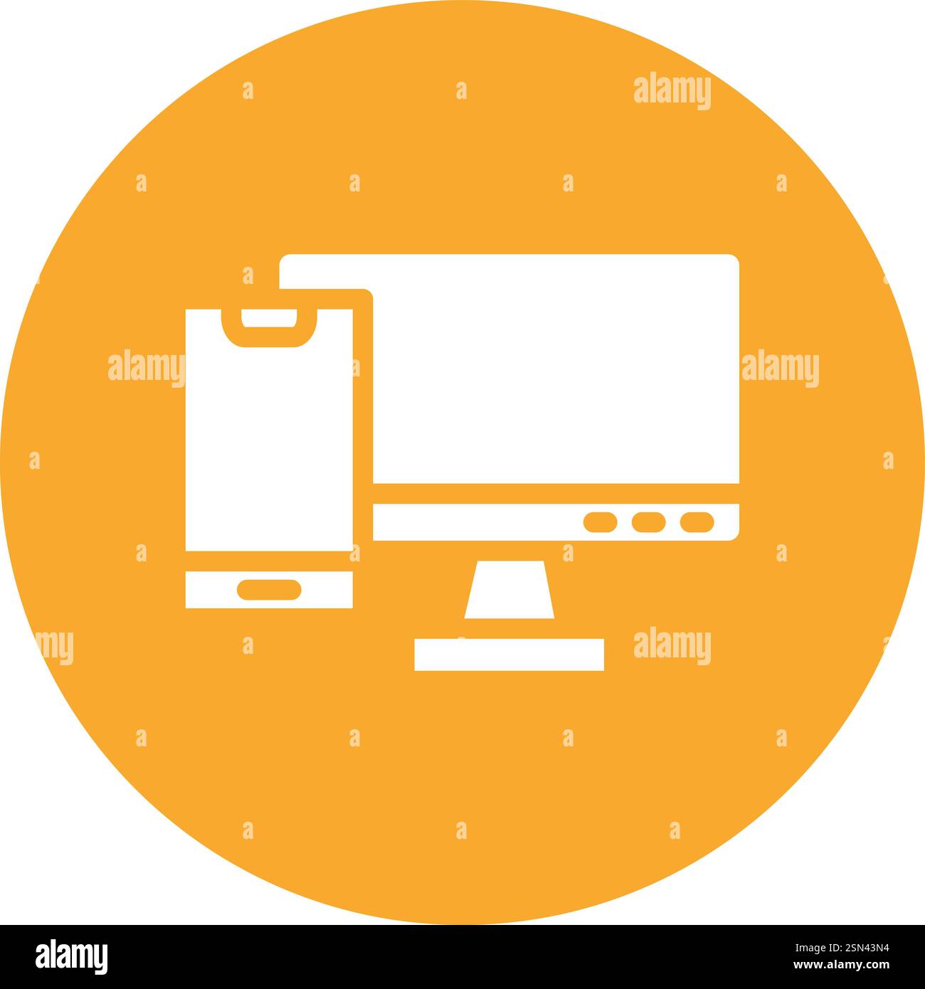 Responsive Vector Icon Design Illustration Stock Vector