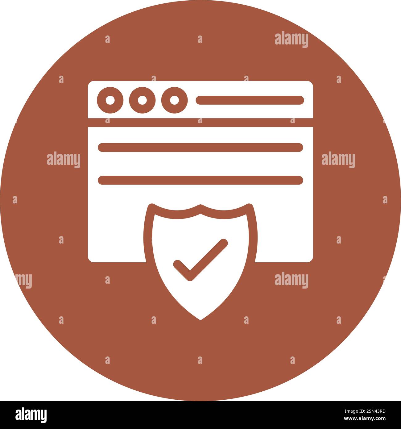 Security Vector Icon Design Illustration Stock Vector