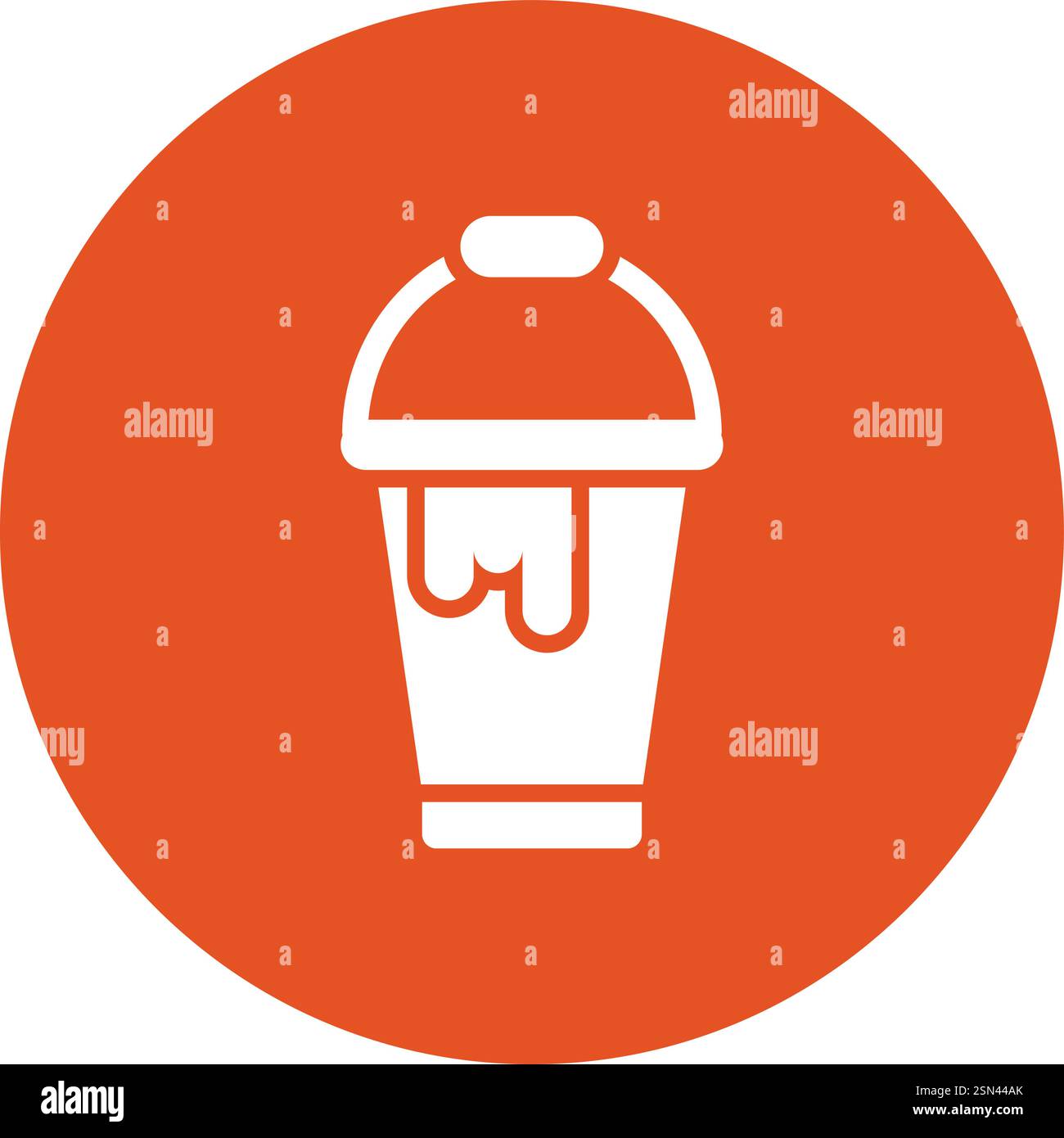 Paint bucket Vector Icon Design Illustration Stock Vector