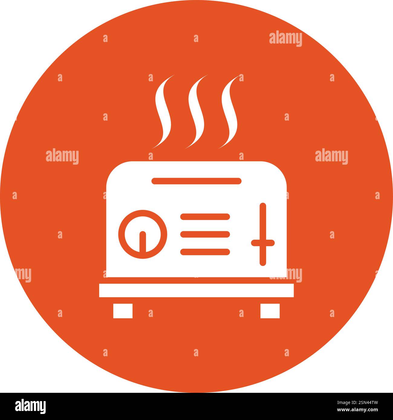 Toaster Vector Icon Design Illustration Stock Vector
