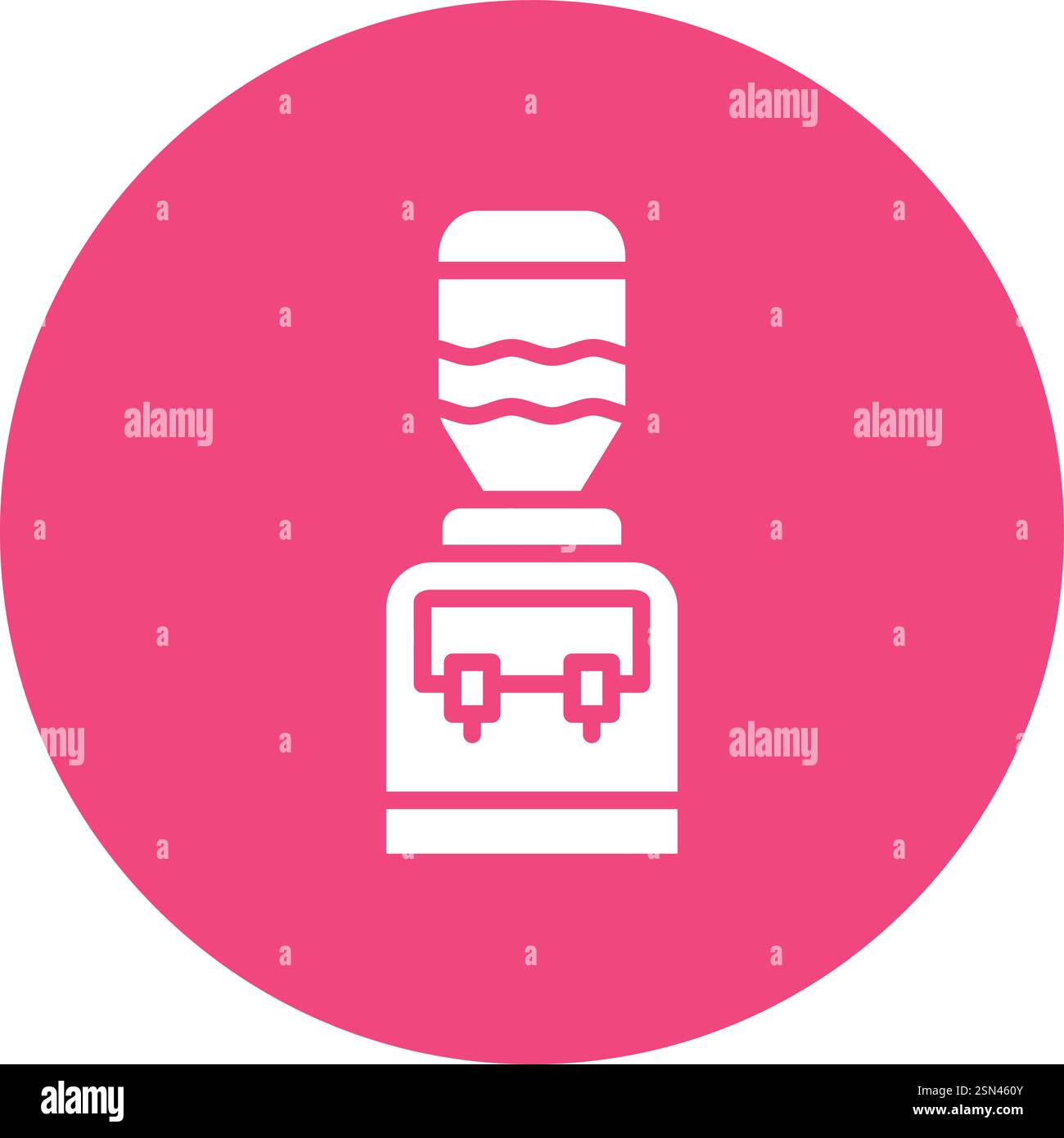 Water Dispenser Vector Icon Design Illustration Stock Vector
