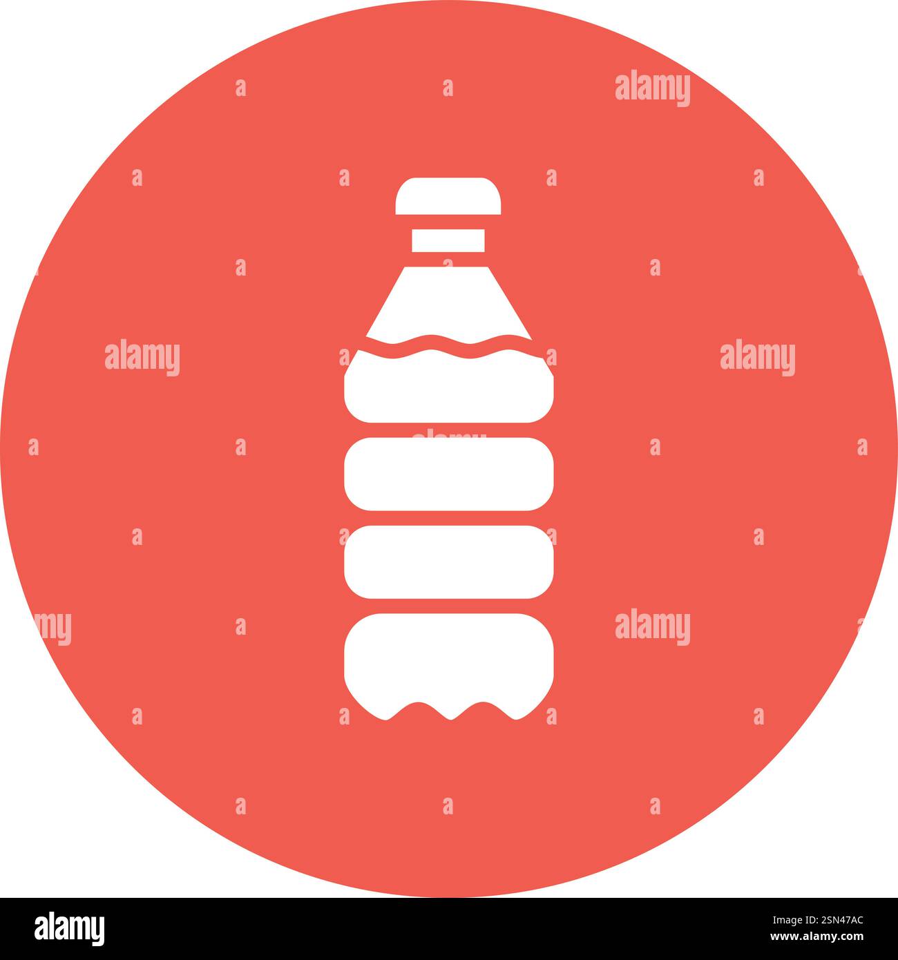 Plastic bottle Vector Icon Design Illustration Stock Vector