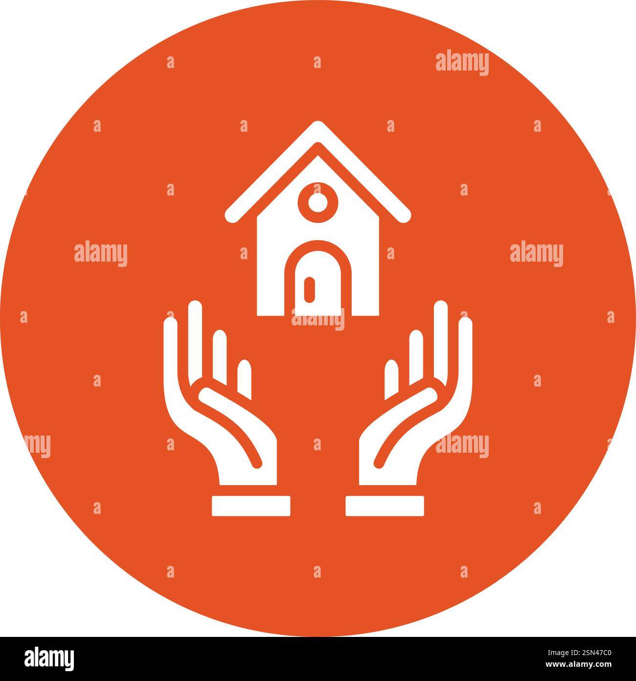 House insurance Vector Icon Design Illustration Stock Vector