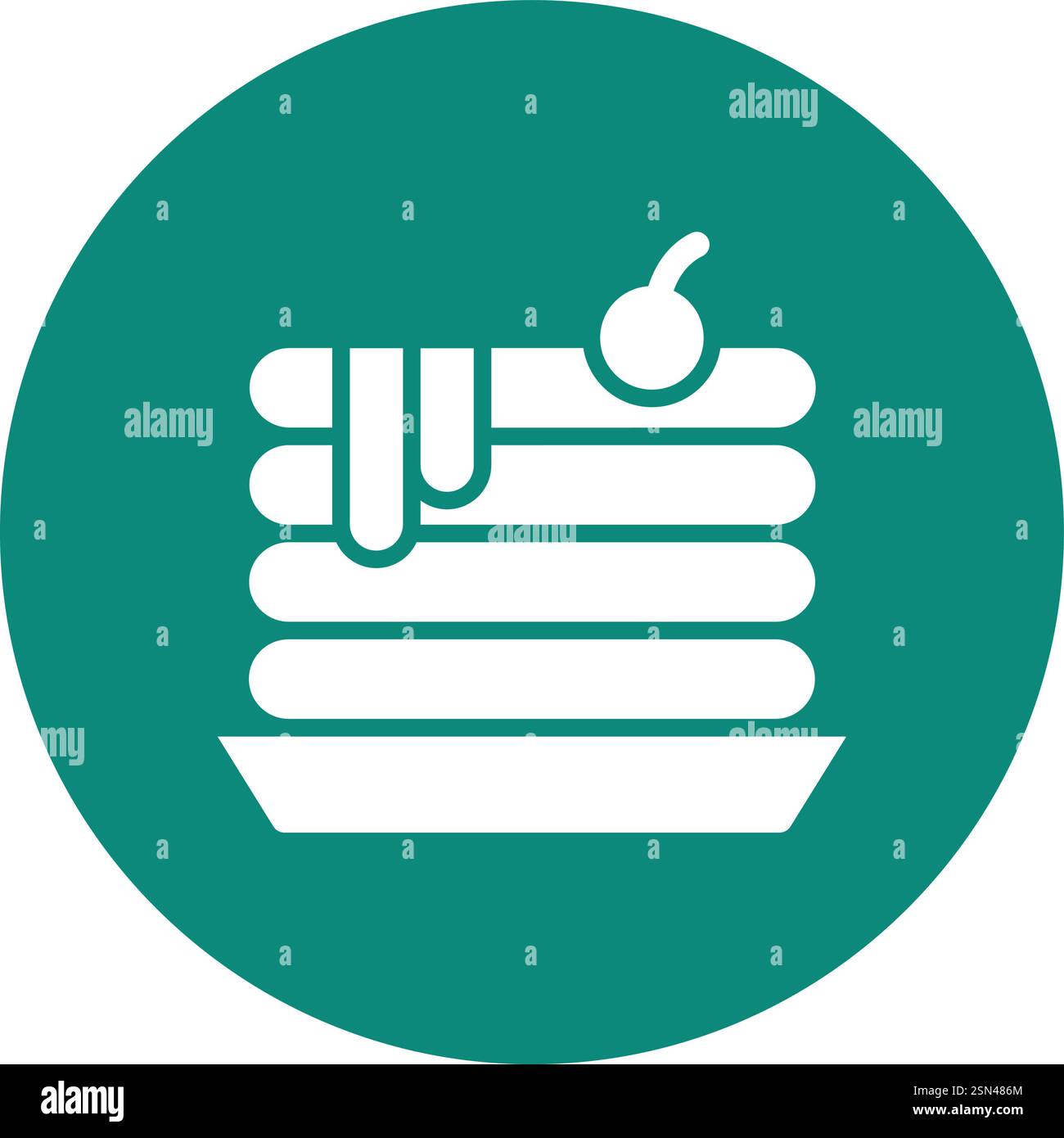 Pancake Vector Icon Design Illustration Stock Vector