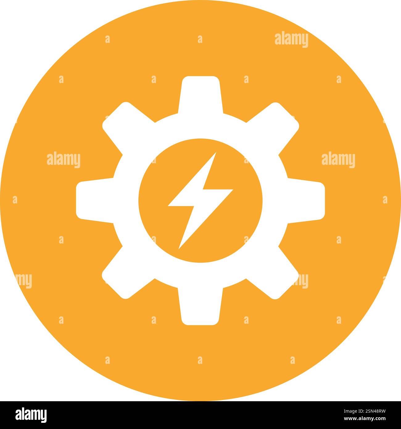 Electric gear Vector Icon Design Illustration Stock Vector