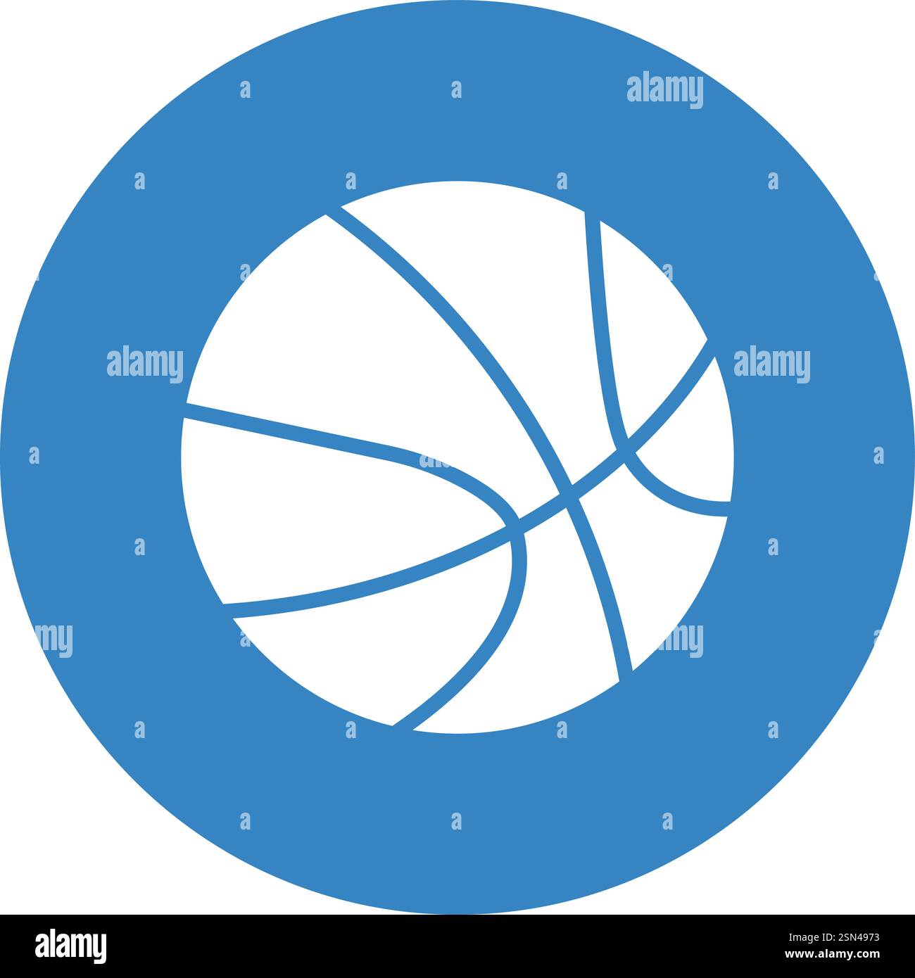 Basket ball Vector Icon Design Illustration Stock Vector