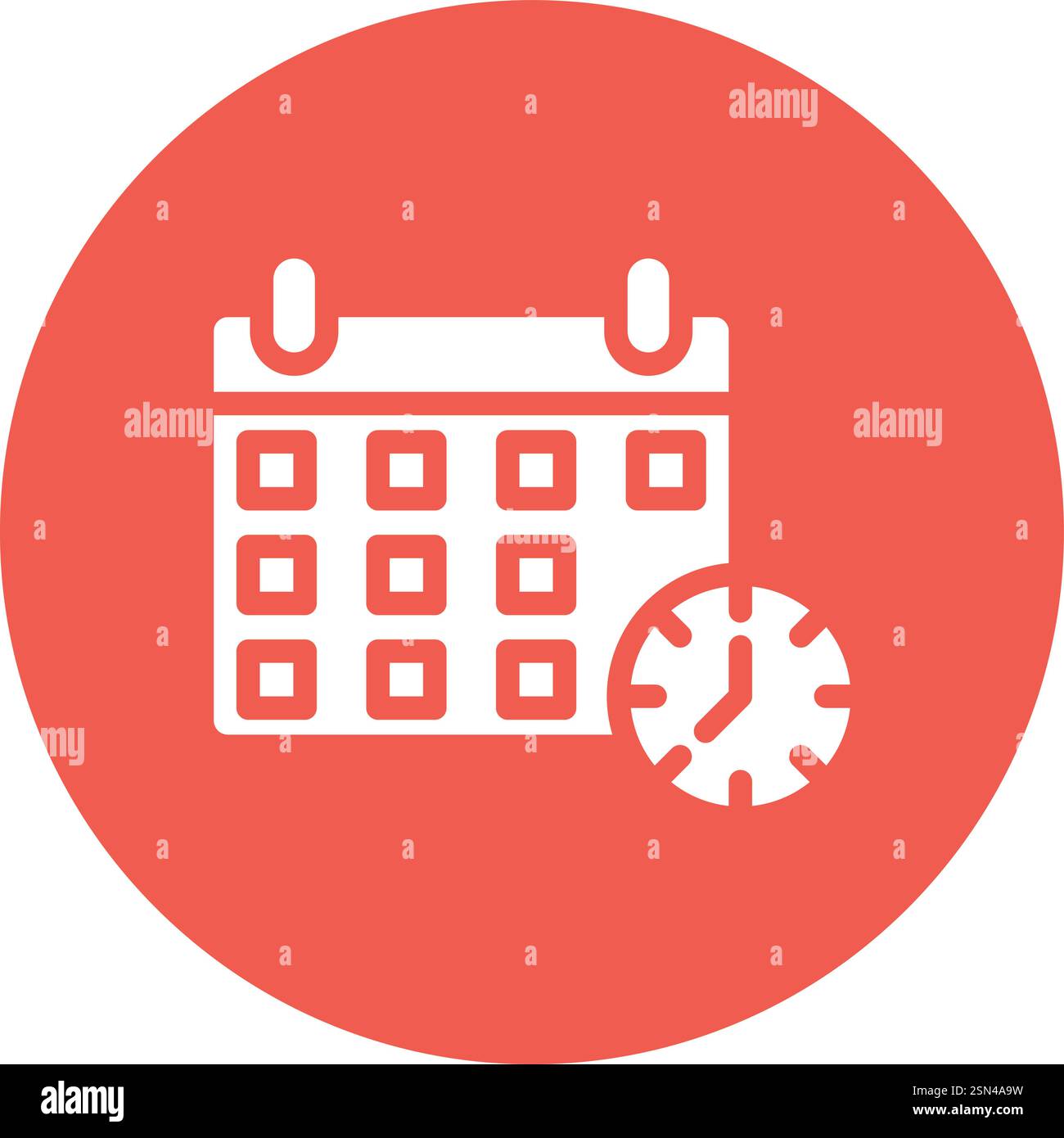 Deadline Vector Icon Design Illustration Stock Vector
