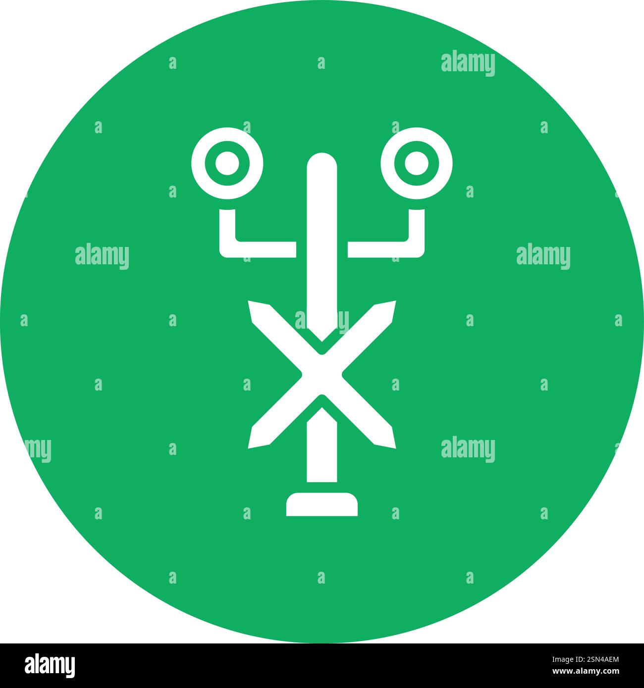 Traffic signal Vector Icon Design Illustration Stock Vector