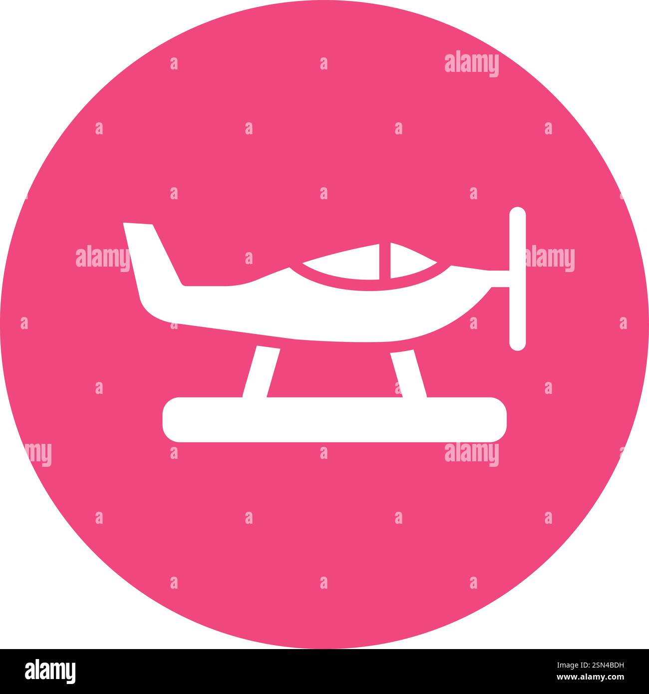Plane Vector Icon Design Illustration Stock Vector
