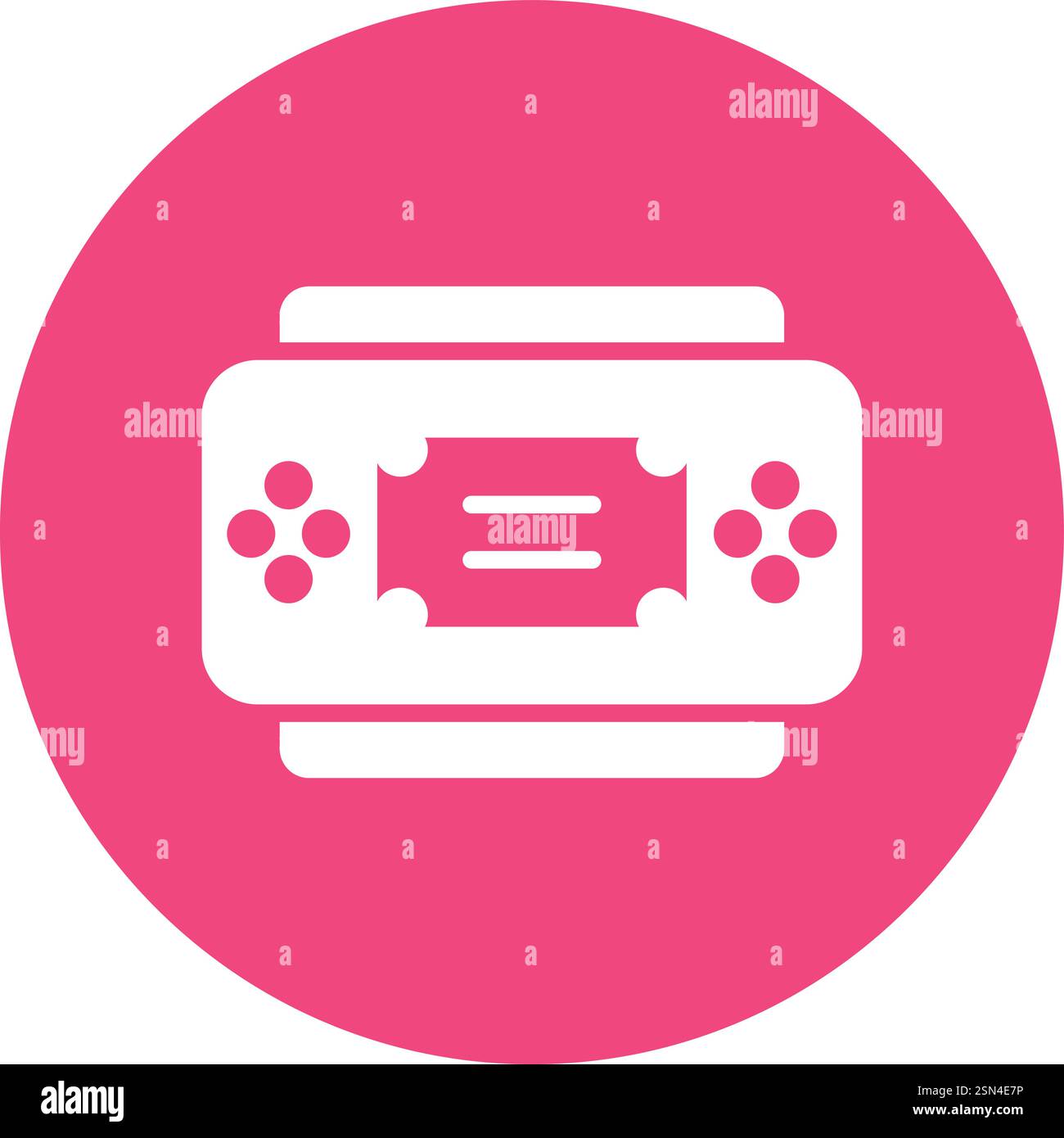 Console Vector Icon Design Illustration Stock Vector