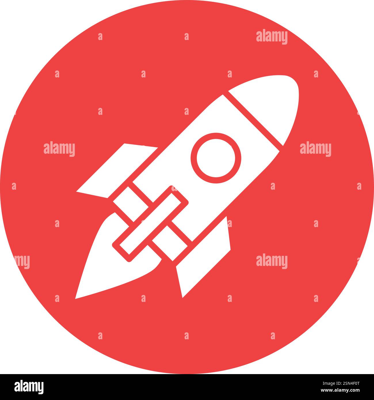 Rocket Vector Icon Design Illustration Stock Vector