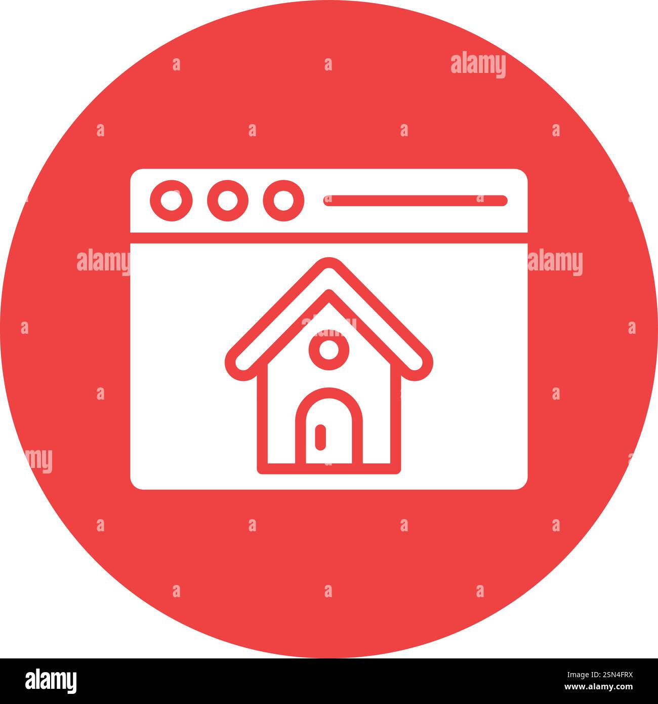 House browser Vector Icon Design Illustration Stock Vector
