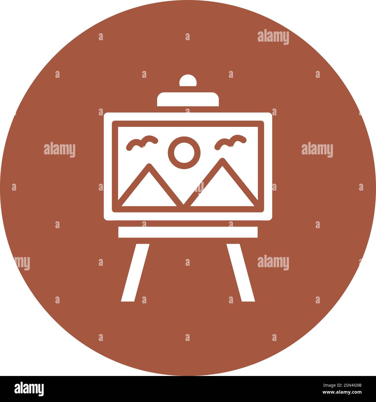 Painting Vector Icon Design Illustration Stock Vector