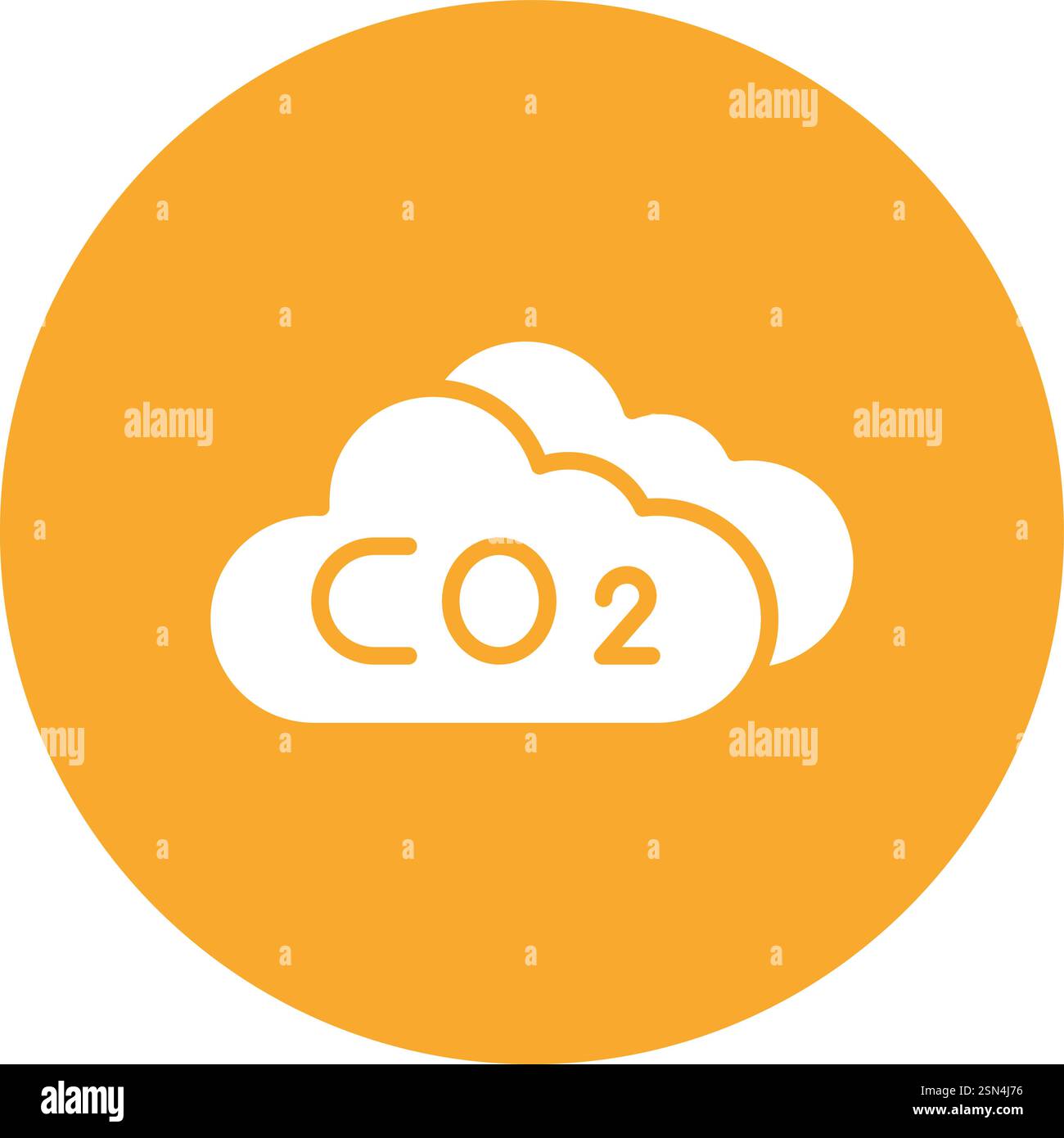 Co2 cloud Vector Icon Design Illustration Stock Vector