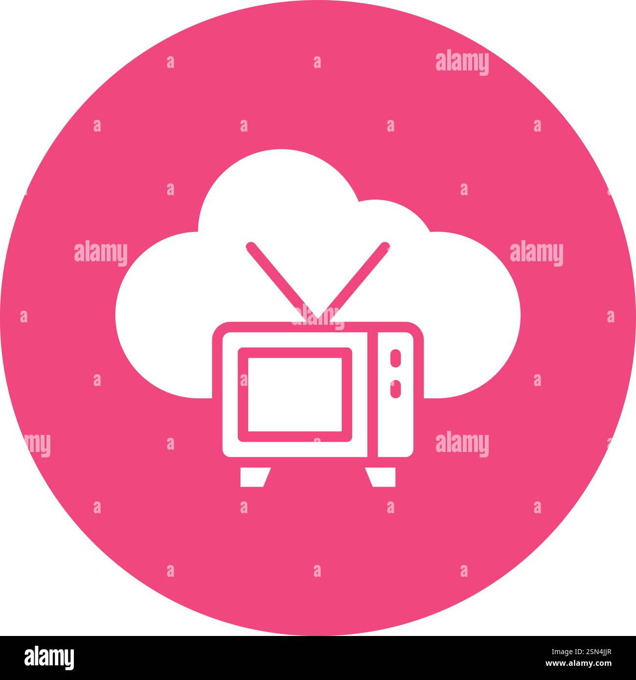 Tv Vector Icon Design Illustration Stock Vector