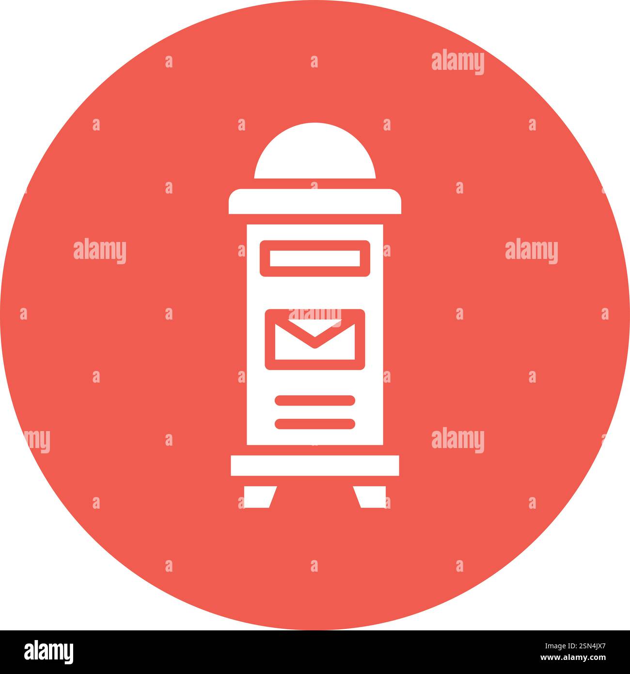 Mailbox Vector Icon Design Illustration Stock Vector