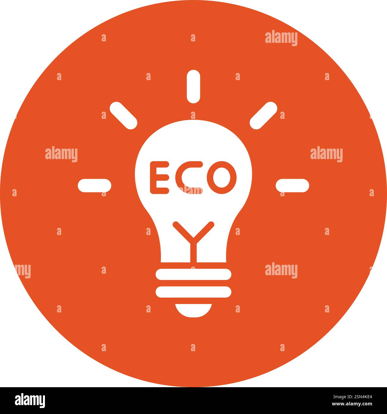 Eco light Vector Icon Design Illustration Stock Vector