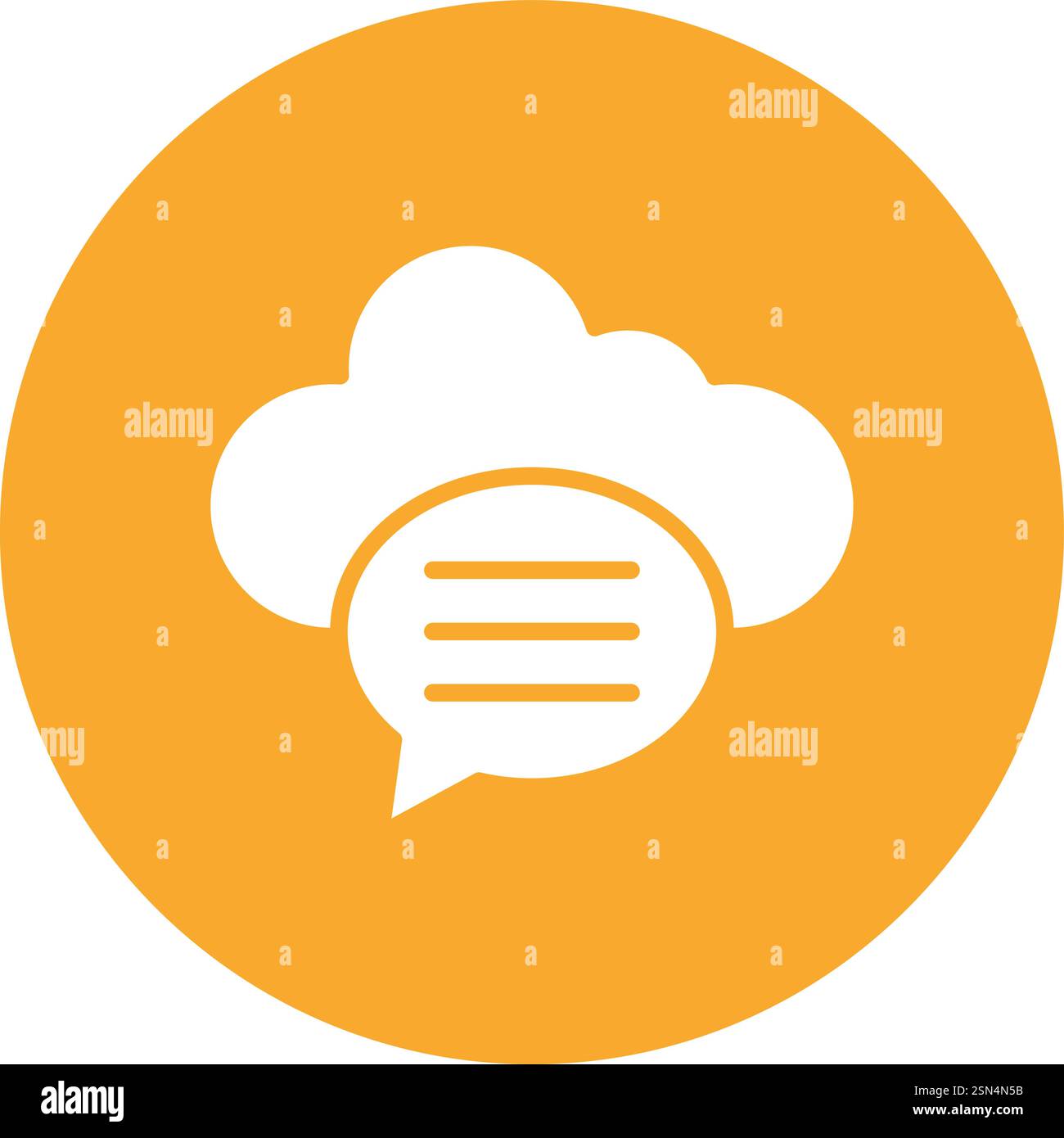 Chat bubble Vector Icon Design Illustration Stock Vector