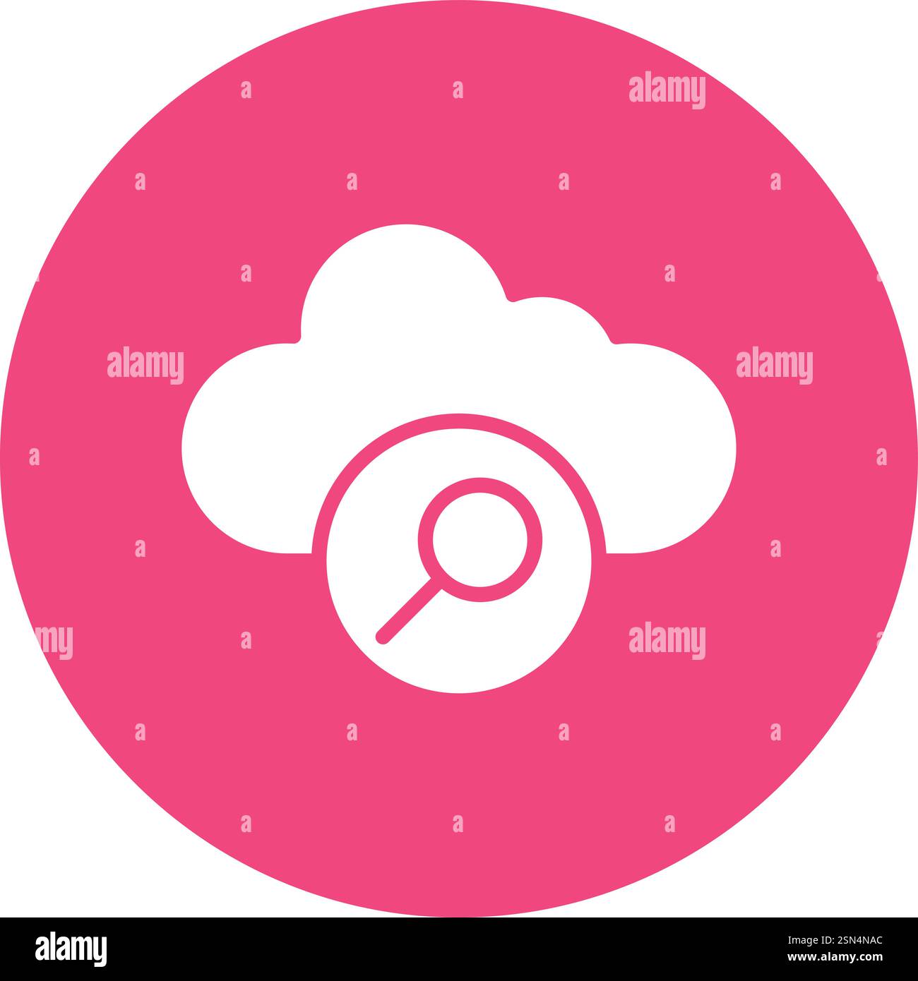 Search Vector Icon Design Illustration Stock Vector