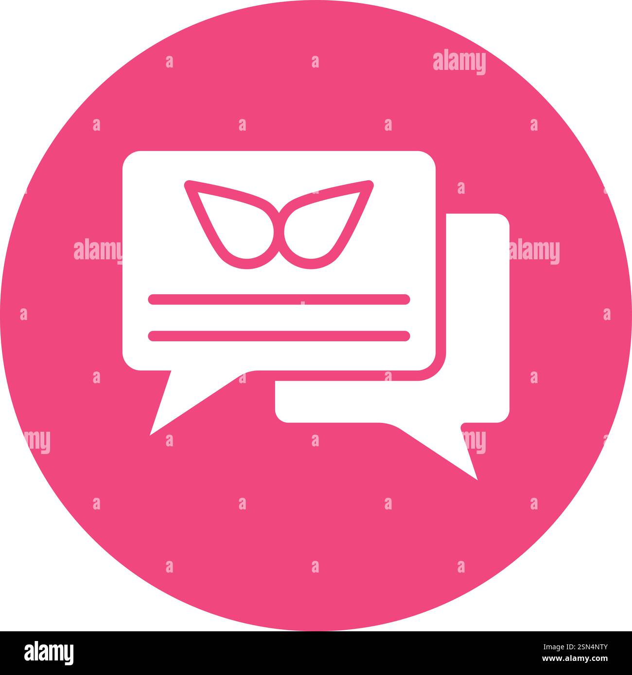 Chat Vector Icon Design Illustration Stock Vector