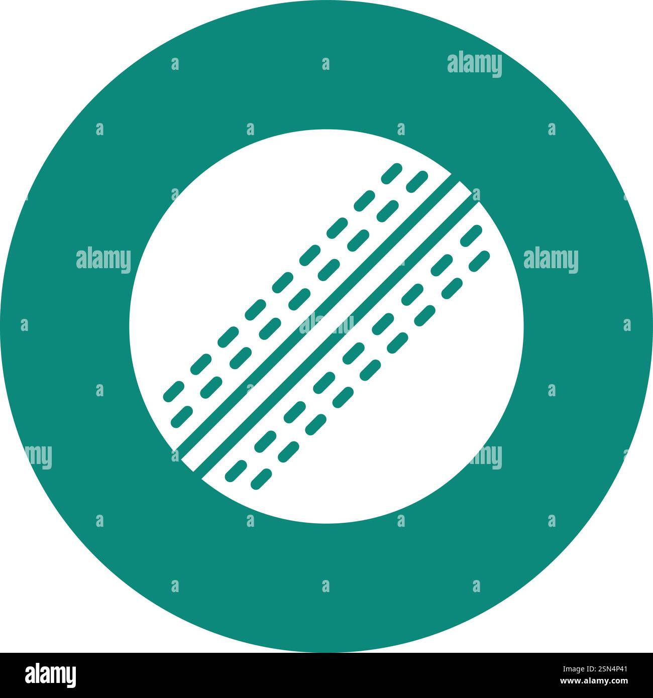 Cricket ball Vector Icon Design Illustration Stock Vector