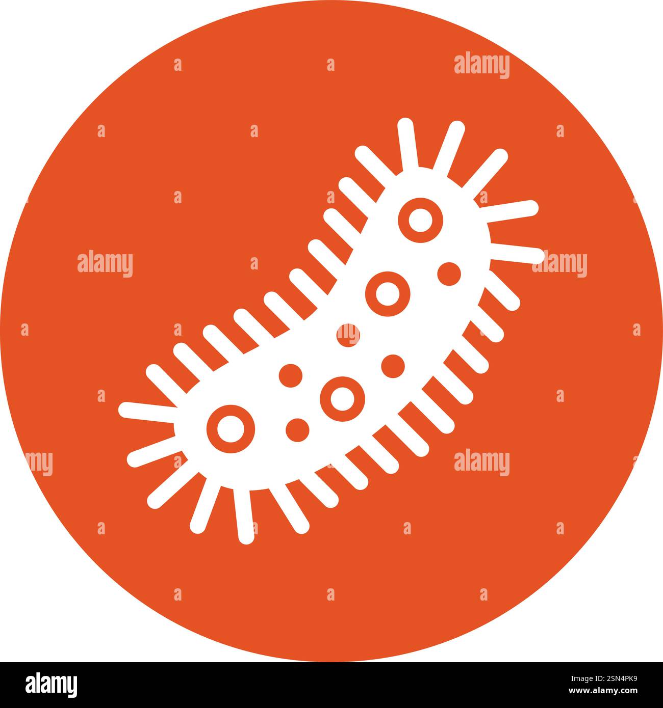 Bacteria Vector Icon Design Illustration Stock Vector