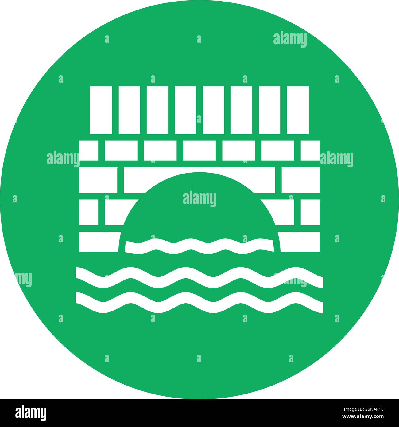 Bridge Vector Icon Design Illustration Stock Vector