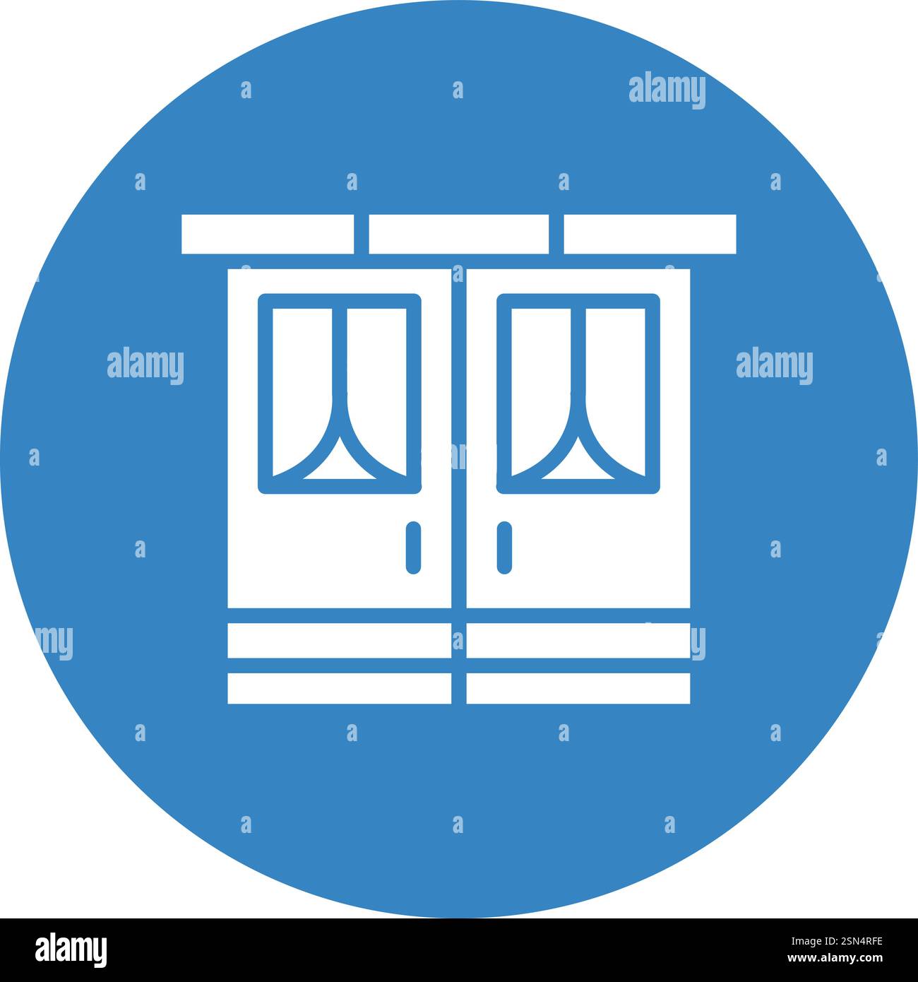 Train door Vector Icon Design Illustration Stock Vector