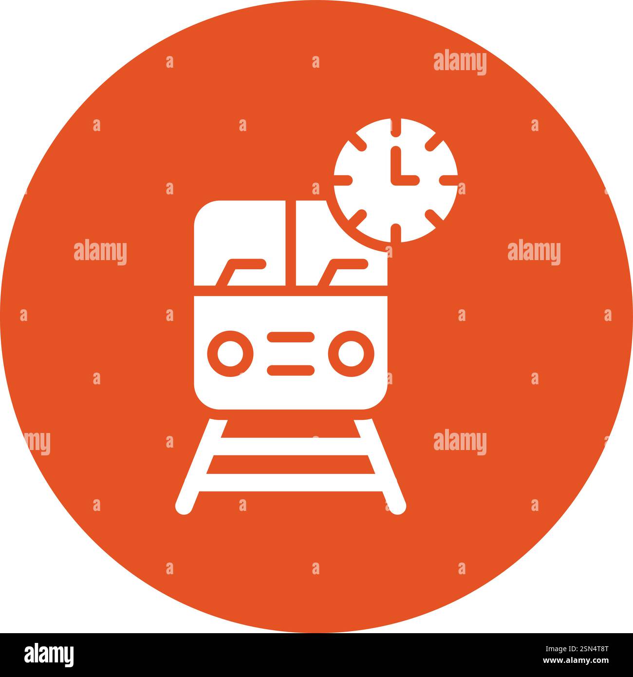 Train time Vector Icon Design Illustration Stock Vector