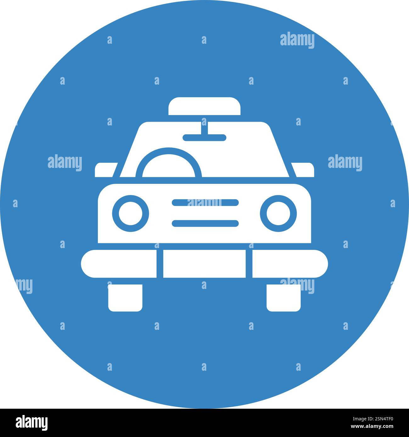 Taxi Vector Icon Design Illustration Stock Vector