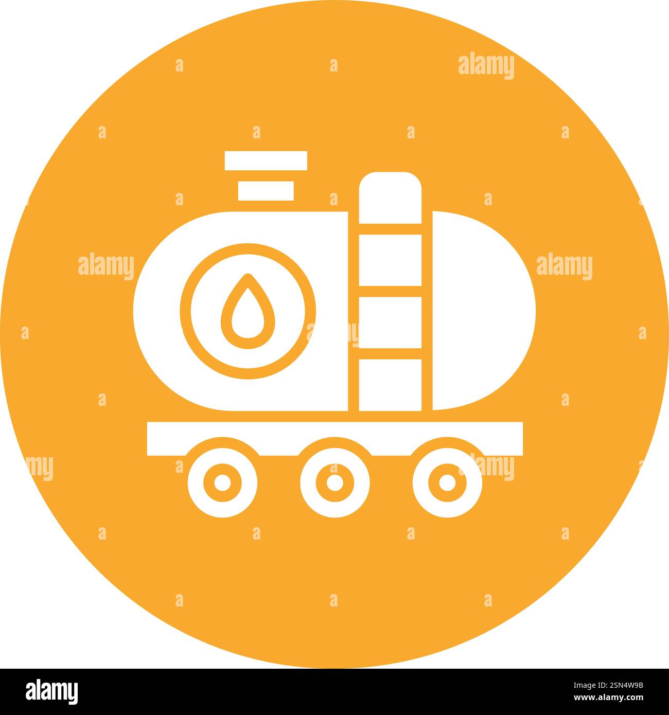 Tank wagon Vector Icon Design Illustration Stock Vector
